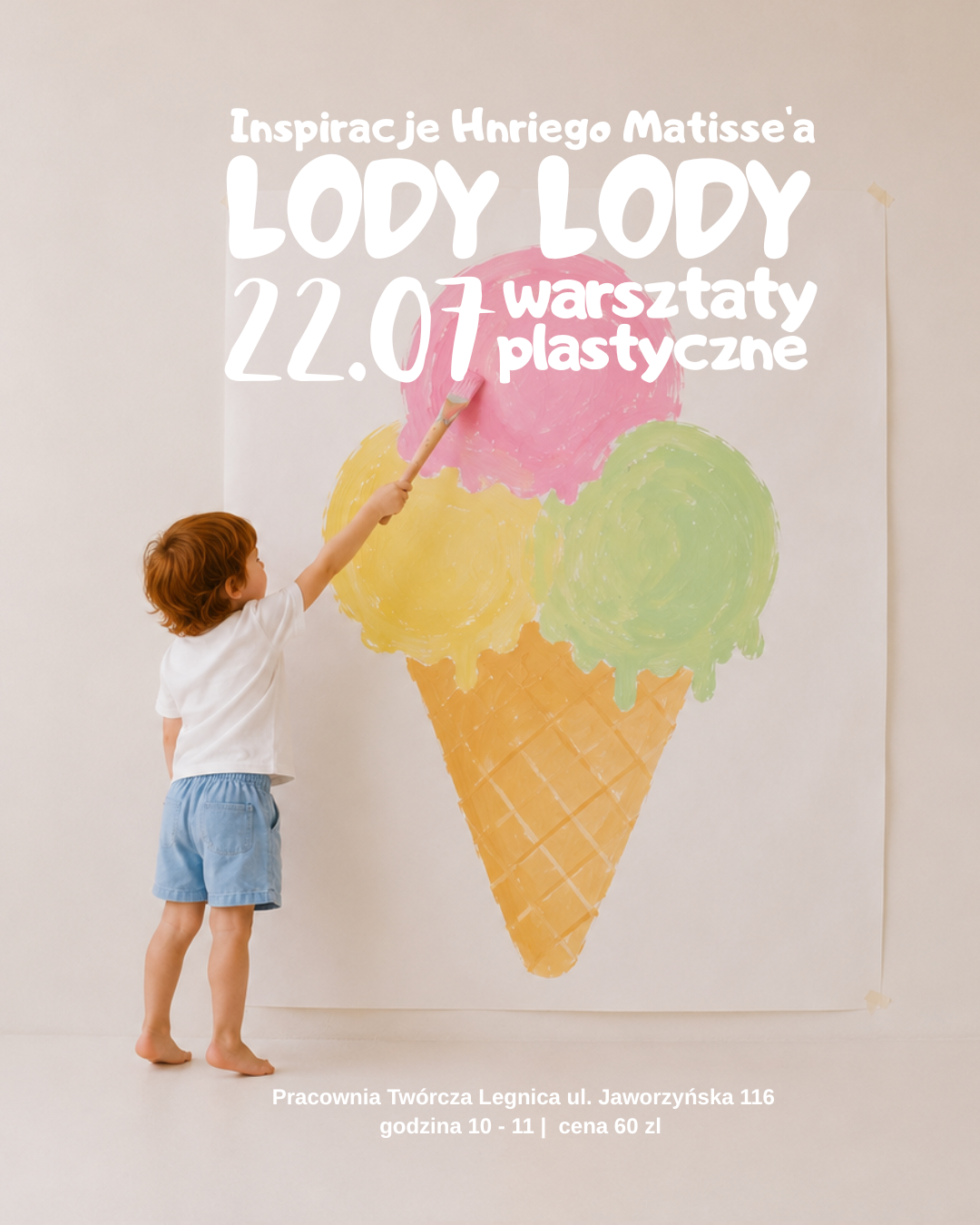 Mini Warsztaty Bilet - Lody Lody – 22.07.2026