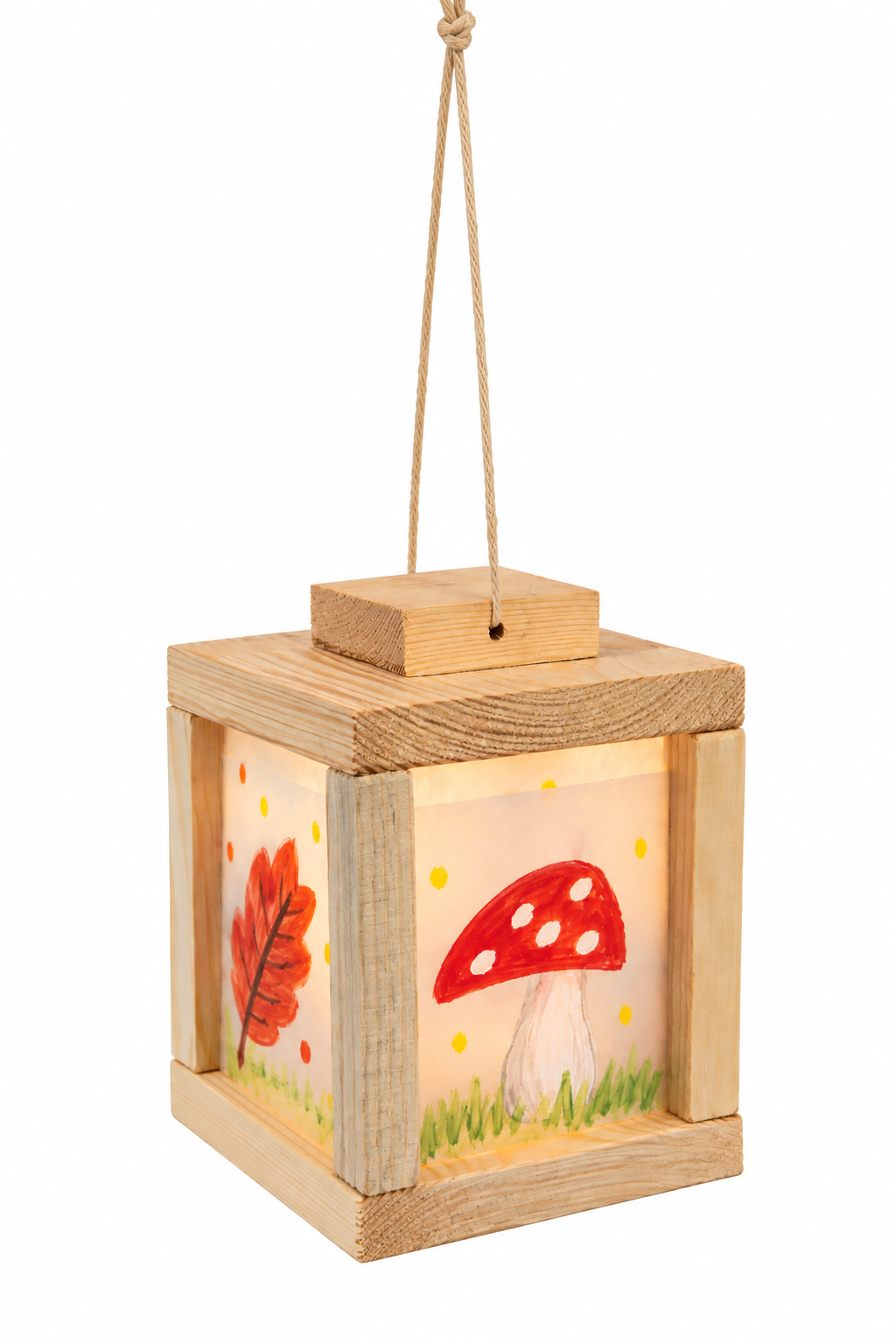 Drewniany lampion DIY – Zestaw kreatywny do samodzielnego wykonania
